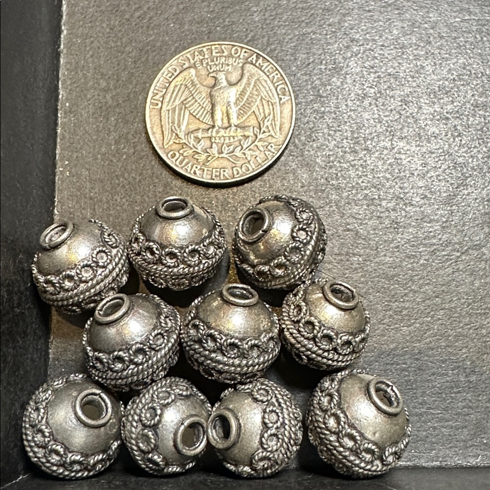 Rare Bundle of Vintage Metal Beads B
